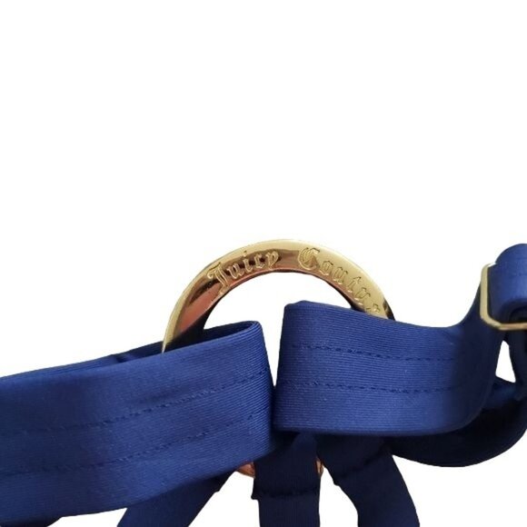 Juicy Couture Swim Set Couture Riviera Tie Side Bikini & Halter Bra Sz Medium - Picture 3 of 6